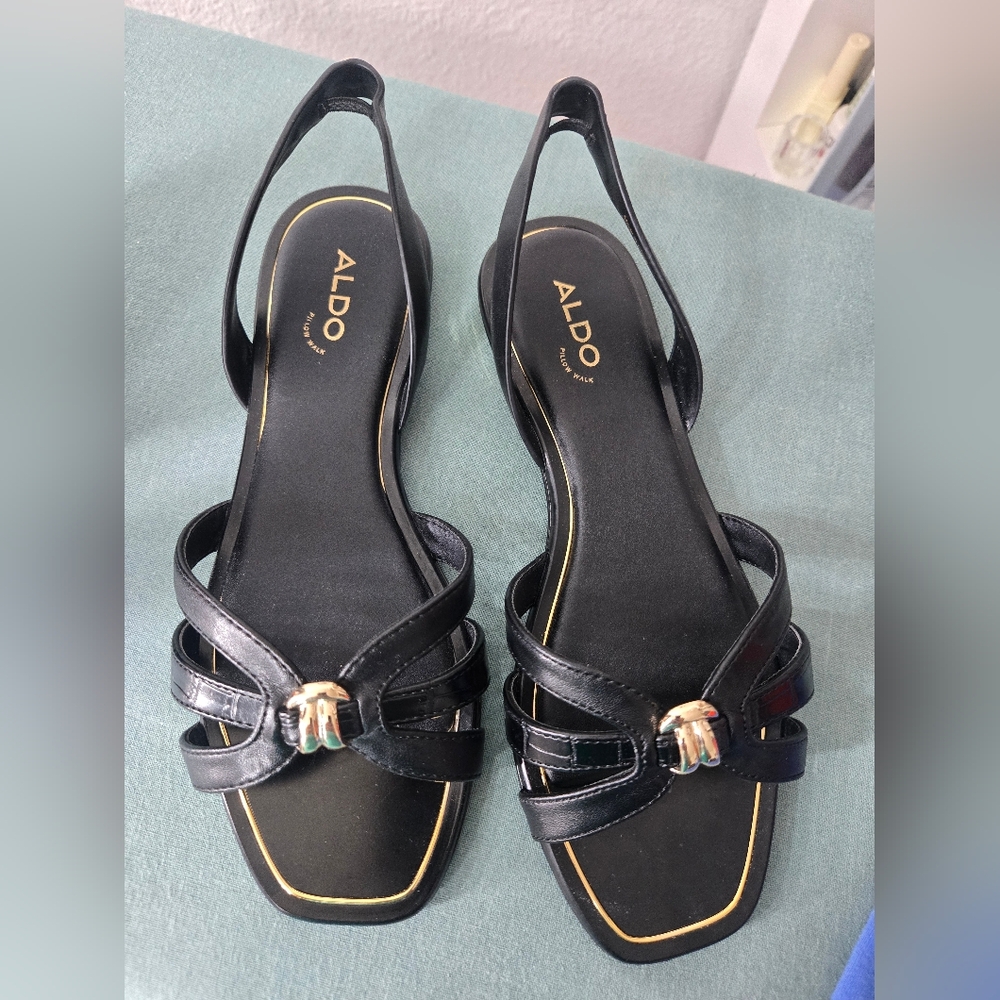 ALDO Elegant Black Strappy Sandals